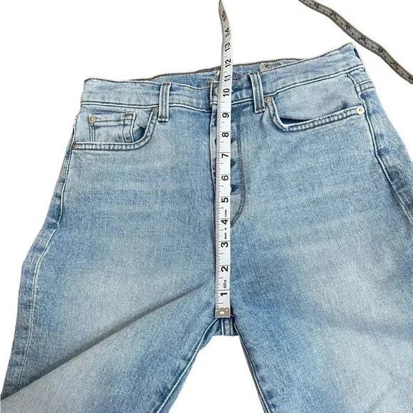 7 for all mankind High Waist Skinny Light Wash Button Fly Jeans Women’s size 27 - Picture 13 of 15
